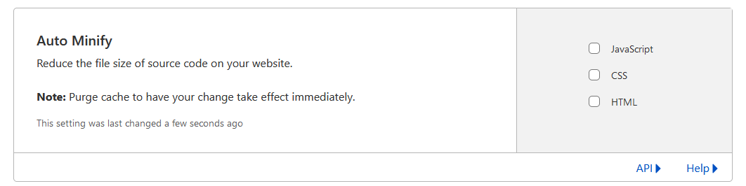 cloudflare_minify