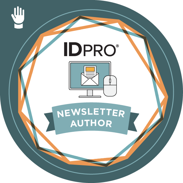 IDPro Newsletter Badge